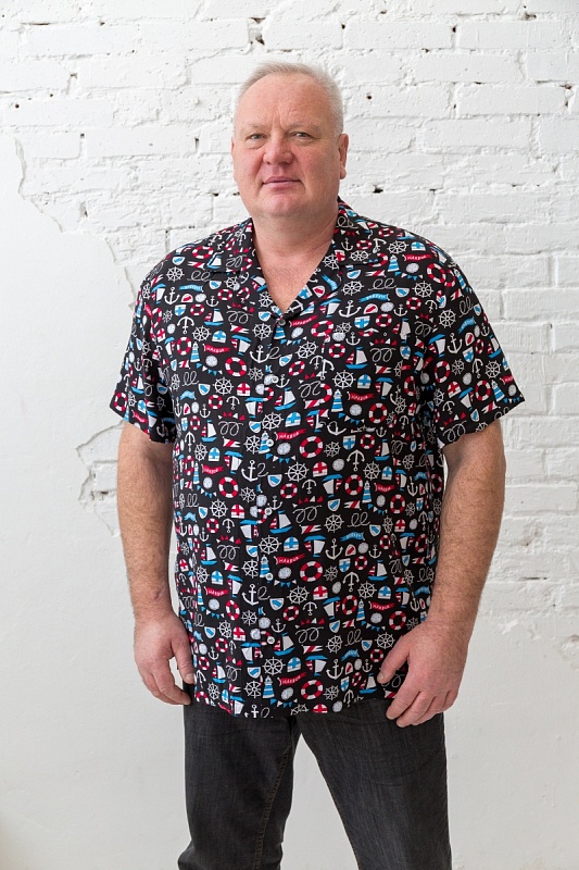 Рубашка мужская большого размера, арт 20143 