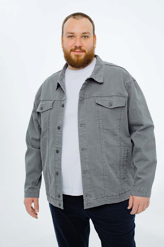 Мужская джинсовая куртка большого размера, арт 25190/3