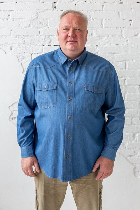 Рубашка мужская большого размера,  арт 20142 