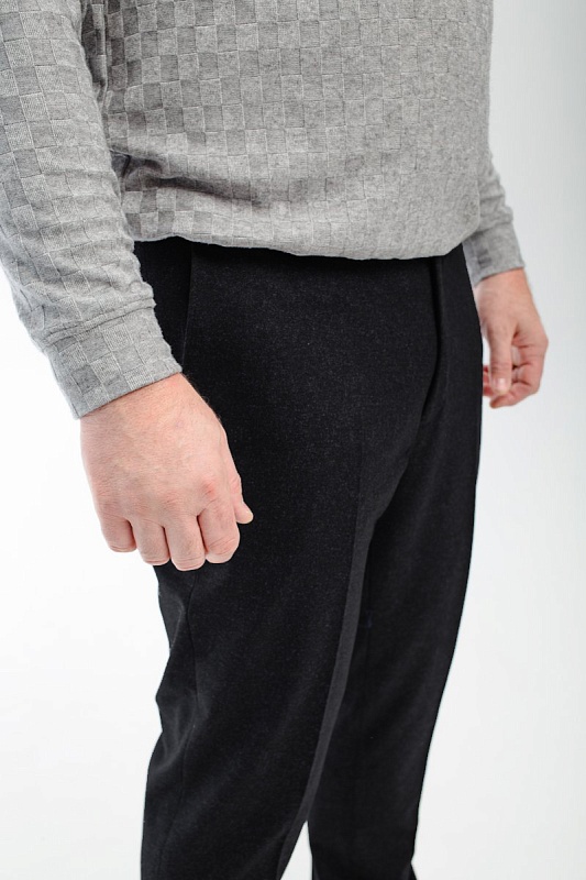 Мужские брюки утеплённые классические большого размера, арт 26180/1