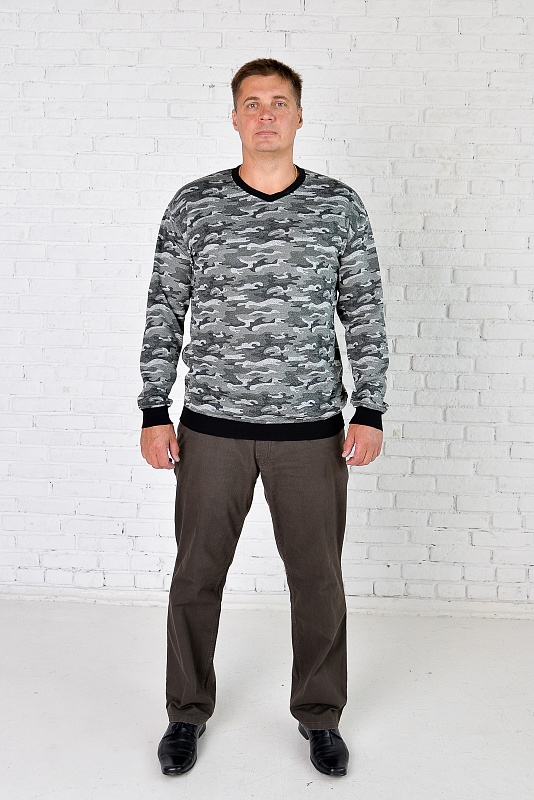 Пуловер мужской мужской большого размера, арт 40296 