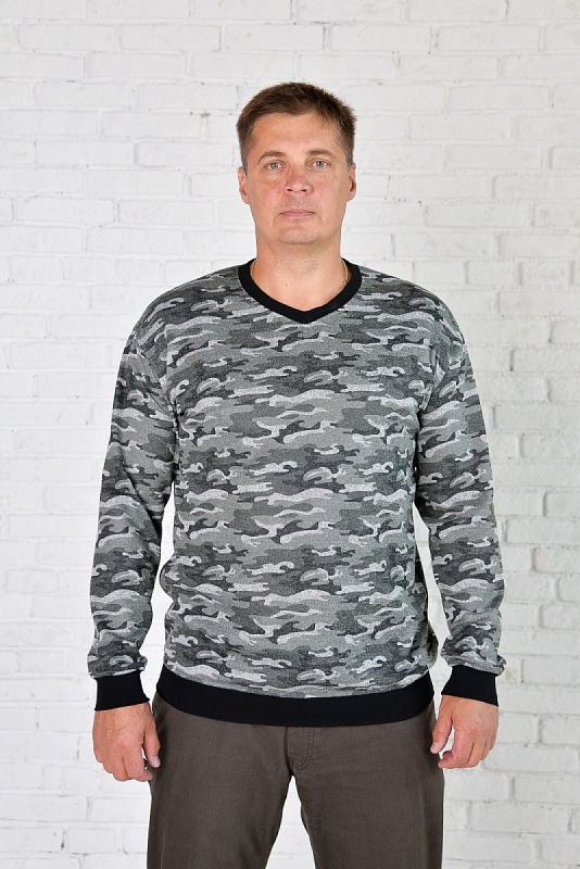 Пуловер мужской мужской большого размера, арт 40296 