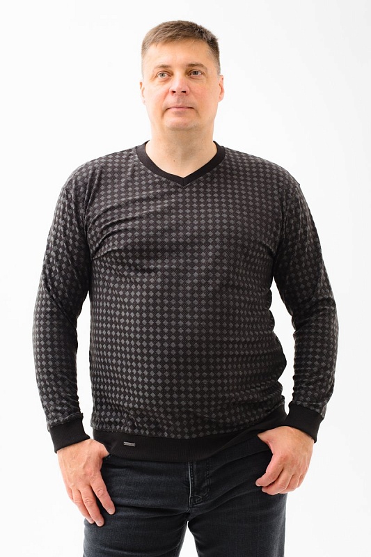 Пуловер мужской мужской большого размера, арт 40385/1