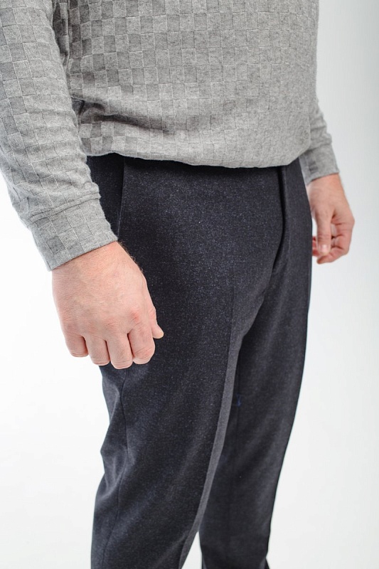 Мужские брюки утеплённые классические большого размера, арт 26180/3