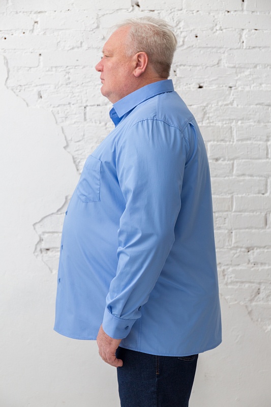 Мужская сорочка мужская классическая большого размера, арт 502Б-03