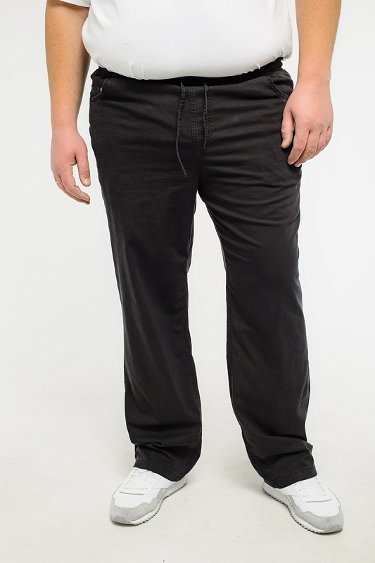 Мужские джинсы с круговой резинкой большого размера, арт 9150/2