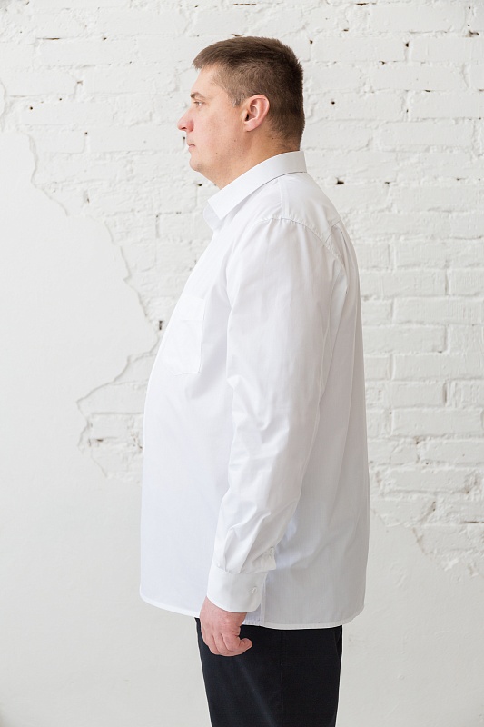 Мужская сорочка мужская классическая большого размера, арт 501Б-01