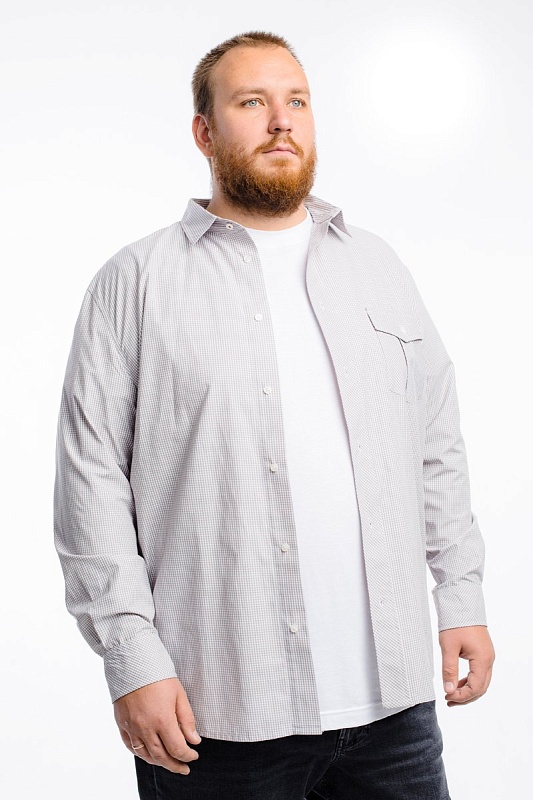 Рубашка мужская большого размера,  арт 20208